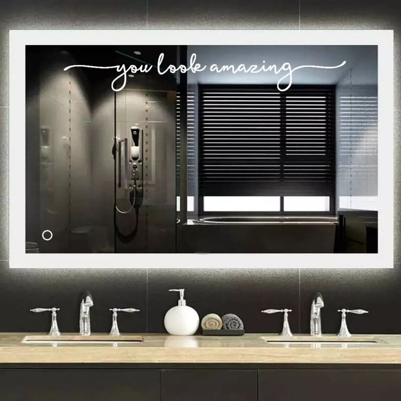 Bathroom Mirror Art | Home Accessories | Motivational Quote Sticker | Fitting Room Decoration ...