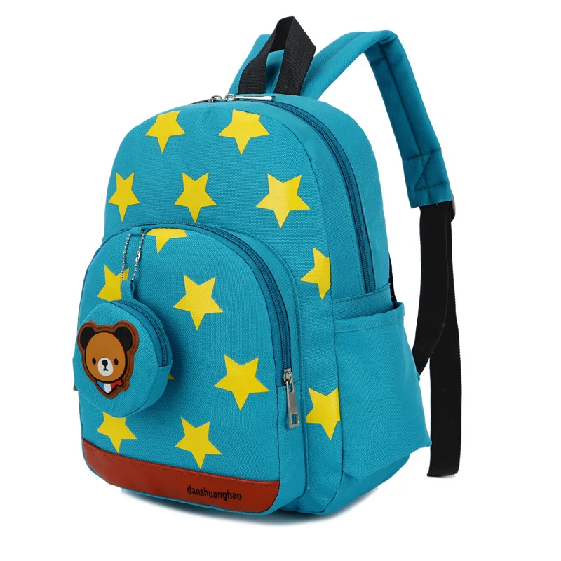 Звезды печати нейлон детские рюкзаки сумки для детского сада, школы рюкзаки для маленьких мальчиков девочек ясельного возраста милый рюкзак