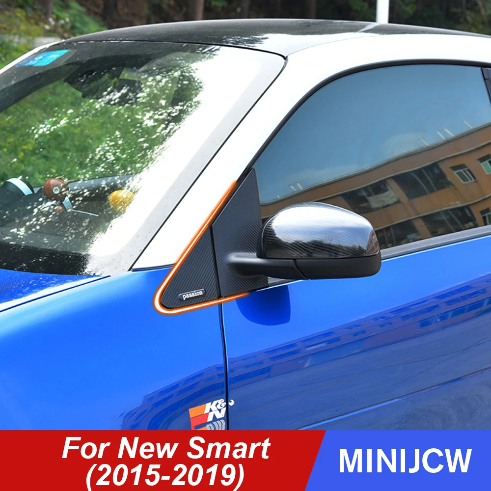 

Car Door A B C Pillars Column Window Stickers Trim Carbon Fiber Film Protector For New Smart 453 fortwo forfour Car Accessories