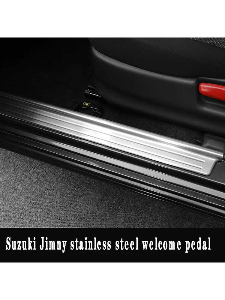 Welcome pedal is suitable for SUZUKI JIMNY welcome pedal modification thickened stainless steel door sill decorative accessories