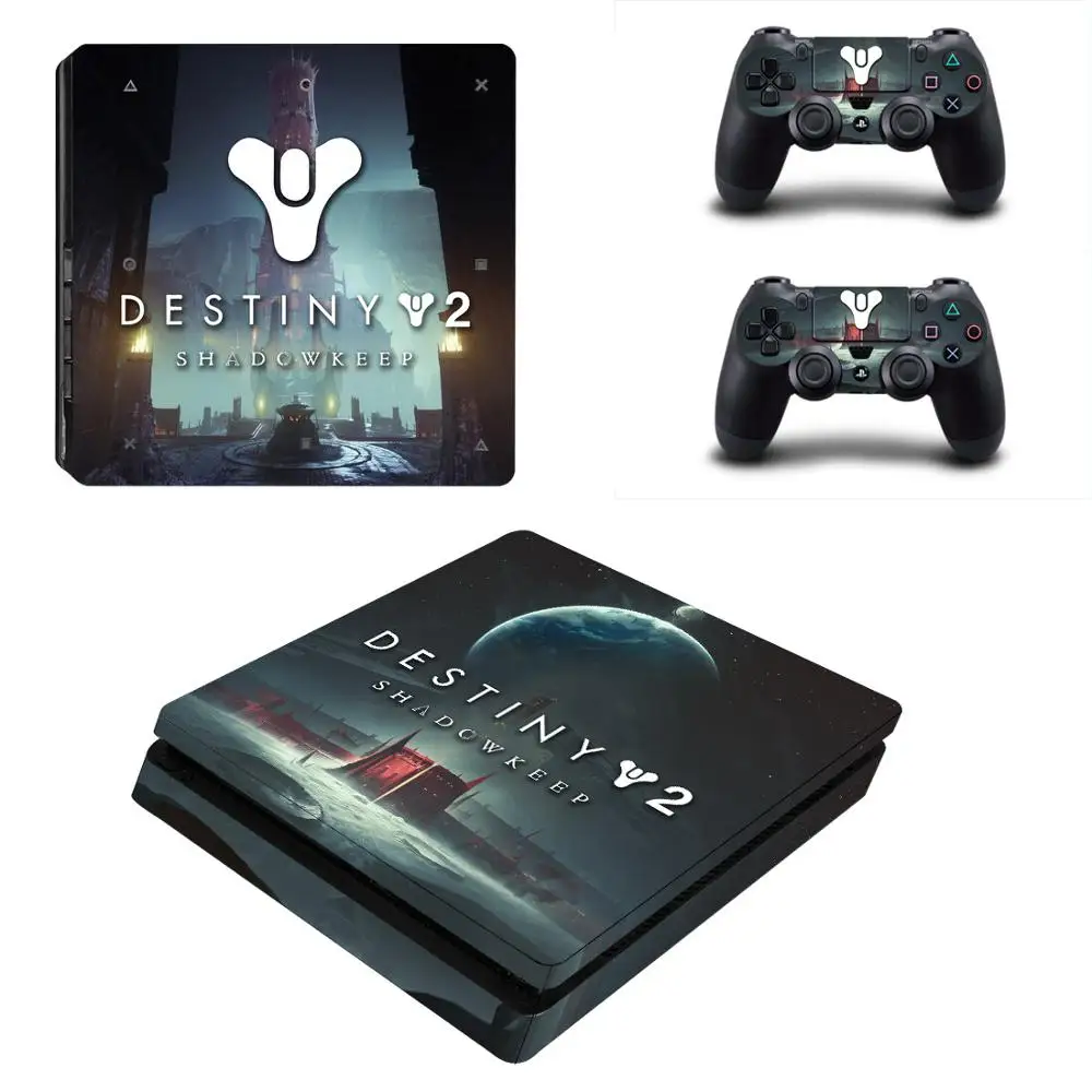 YSP4S-3938 Estiny 2 Shadowkeep PS4 Slim sticker s PS 4 Play station 4 Slim Skin sticker для playstation 4 Slim консоли и контроллера - Цвет: YSP4S-3938