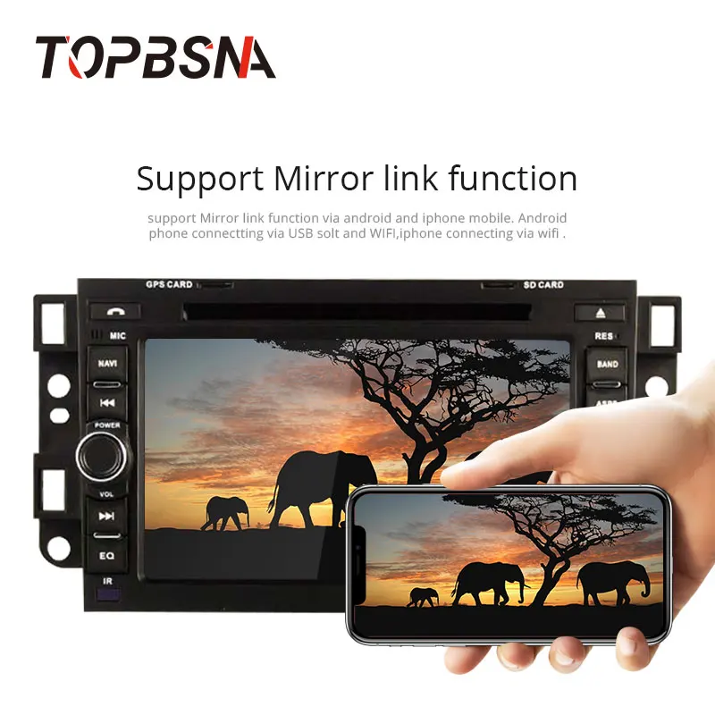 Excellent TOPBSNA Android 9.0 Car DVD Player For Chevrolet Aveo Epica Captiva Spark Optra Tosca Kalos Matiz GPS Stereo 2 Din Car Radio RDS 3
