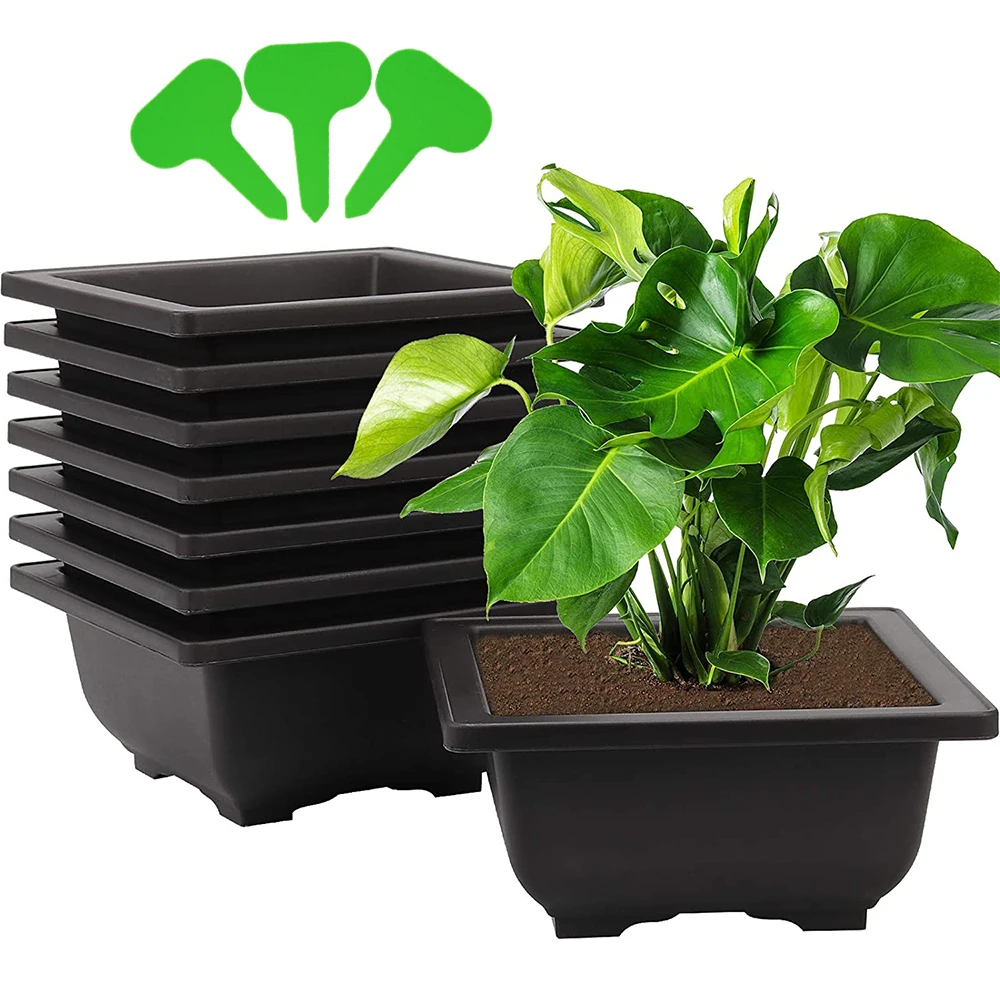 Pot de fleur,Pots de formation en plastique Imitation bonsaï, avec