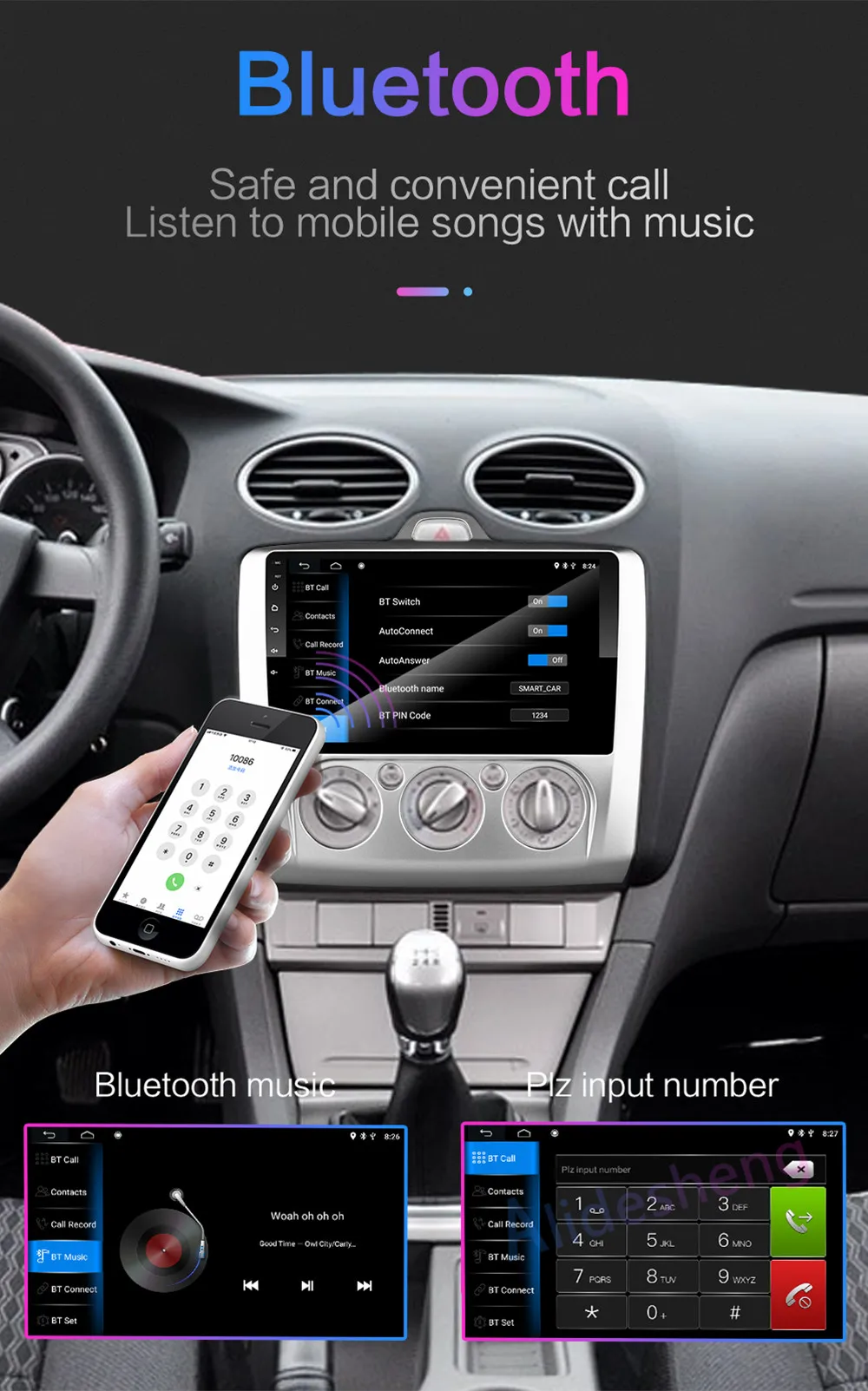4G Android 8,1 автомобиль радио мультимедиа плеер для Ford Focus EXI MT 2 3 Mk2 2004 2005 2006 2007 2008 2009 2010 2011 gps навигации