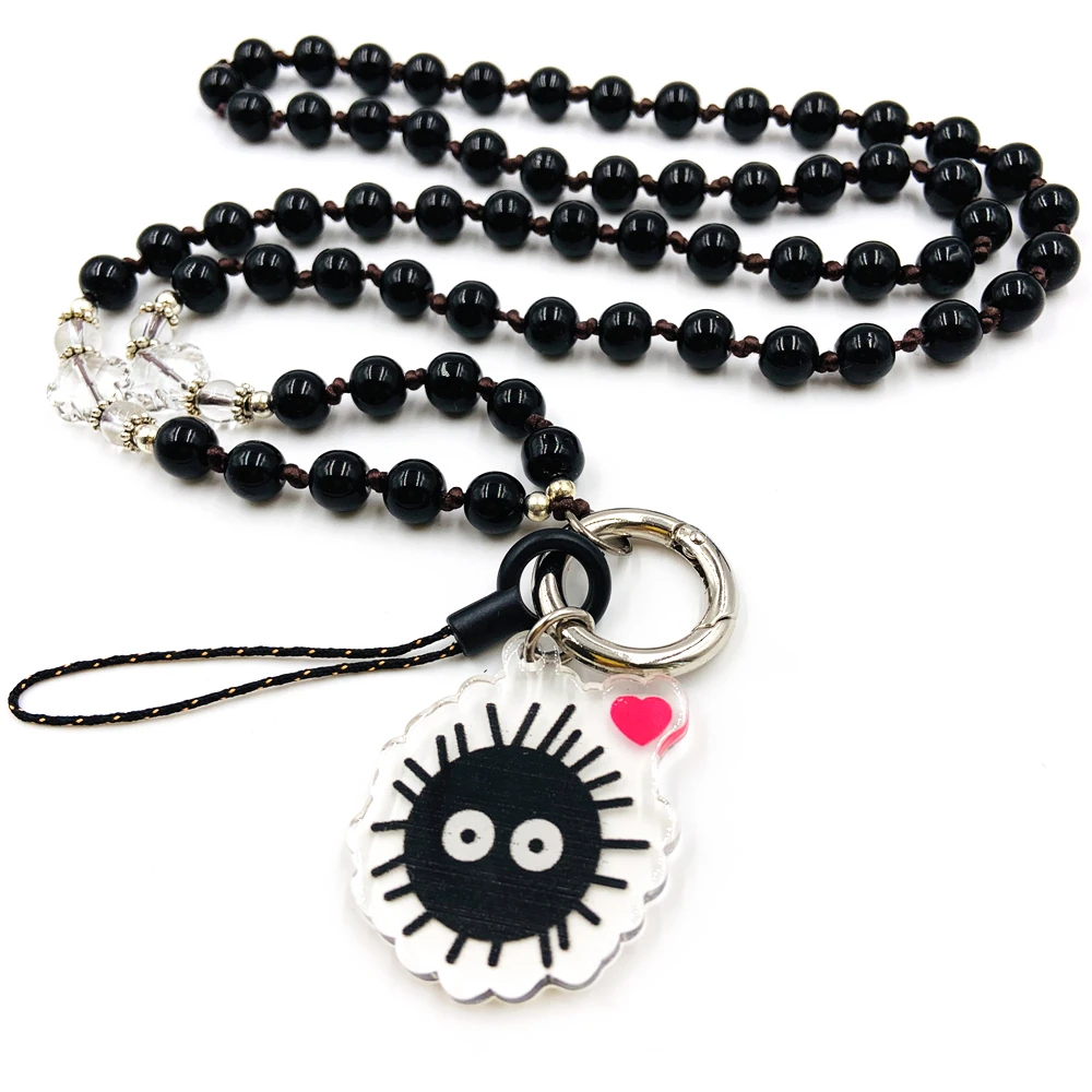 New Cat Totoro Unicorn Cardcaptor Sakura Beautiful ID Necklaces Balled Beads Lanyards for Keys Badge Phone Holder | Мобильные
