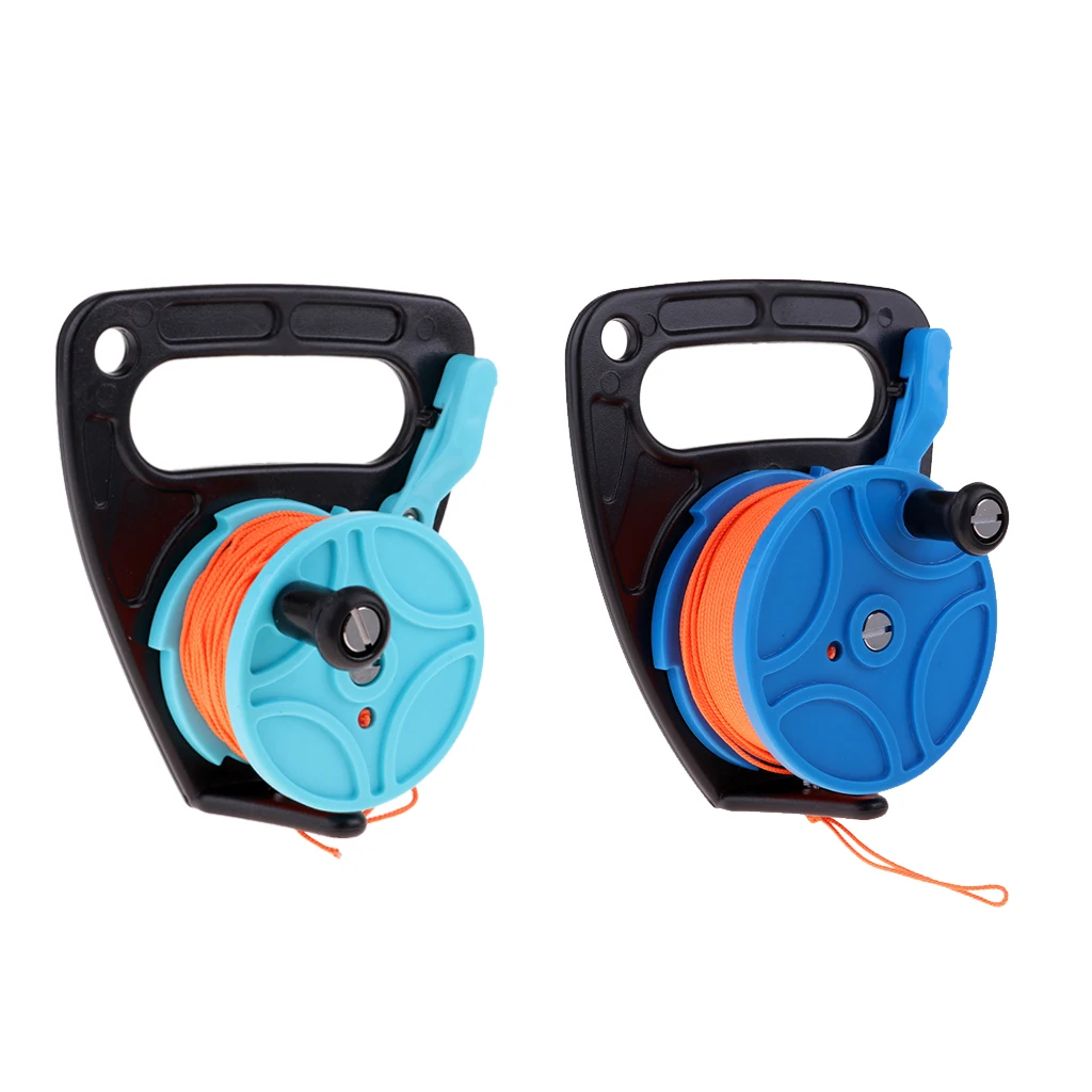Акваланг SMB Wreck Dive Reel Tech Spool& Thumb Stopper, 46m+ 83m Orange Line