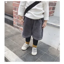 Детские брюки; коллекция года; Сезон Зима; стиль; детская одежда для мальчиков; вельветовые брюки в полоску для девочек; бархатные брюки из двух предметов