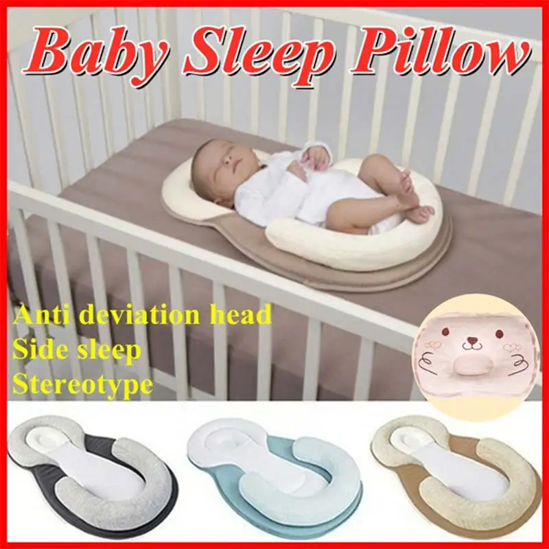 Newborn Kids Baby Feeding Pillow Correcting Anti eccentric Head Pillow