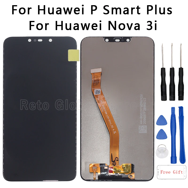 100% Оригинальный ЖК-дисплей для huawei P Smart Plus INE-LX1 INE-L21 NOva 3i Полный + сенсорный экран с