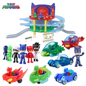 

PJ mask toy little hero ConnorGregAmayaPVC toy boy girl action collection simulation parking lot view game children toy gift