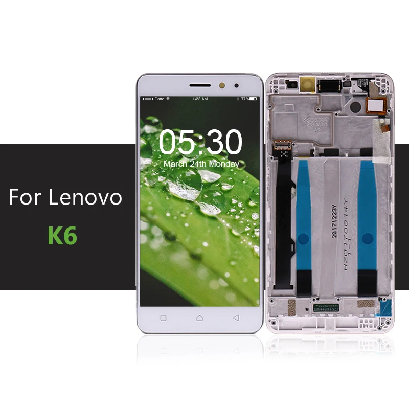 ЖК дисплей с дигитайзером для Lenovo K6 5 дюймов сенсорный экран рамкой K33a42 k33a48