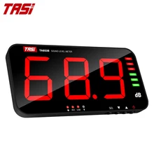 Tasi ta653b medidor de nível de som digital grande tela ruído display db medidor parede tipo suspensão transmissão dados usb medidor de áudio