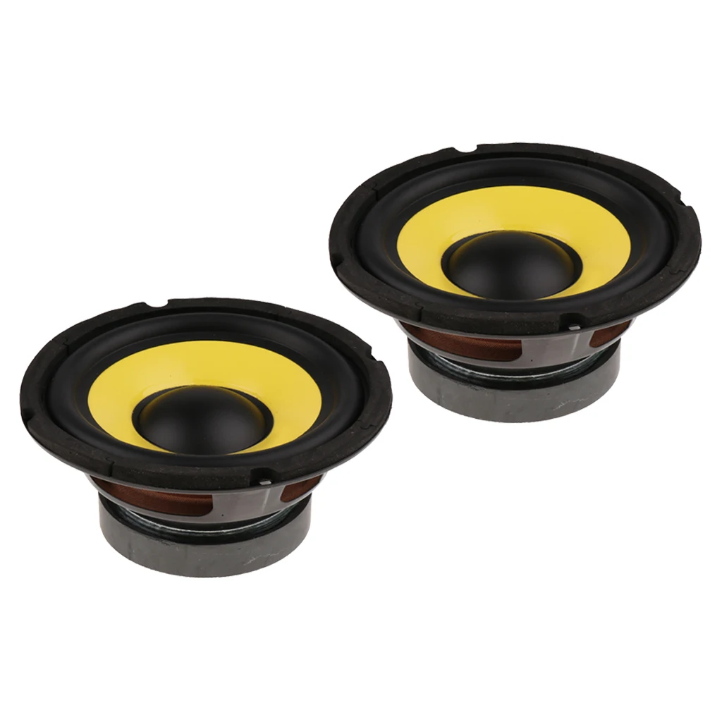 2pcs 6 5 &quot4 Ом автомобильный аудио динамик звуковой сигнал сабвуфера HIFI громкий