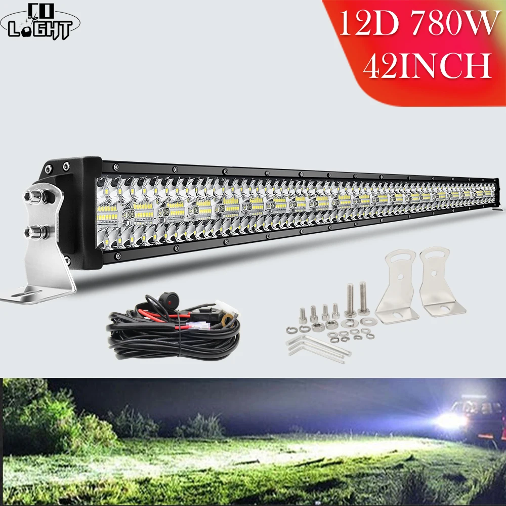 Co Licht 12D 3-Rij Led Offroad Light Bar 32 Inch 585W 4X4 Led