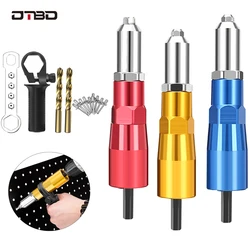 DTBD – pistolet à Riveter électrique 9 pièces/ensemble, perceuse sans fil en aluminium, Rivet, écrou, Riveter, insérer des outils électriques à ongles 