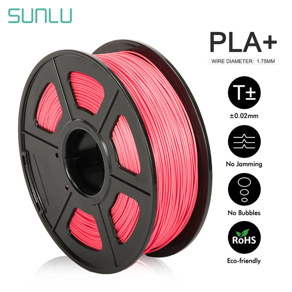 

SUNLU PLA Plus Filament 1.75mm 1kg 3d Printer Supplies Upgrade Version PLA 3d Printing Materials Good Toughness