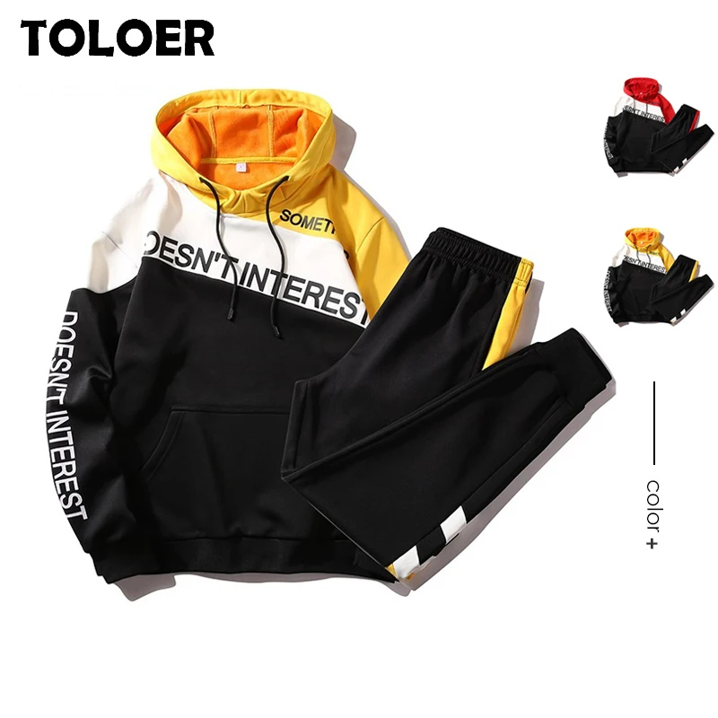 Casual Tracksuit Pants Sportswear Clothing Sweatshirts-Sets Hoodies Zipper Mens Fashion