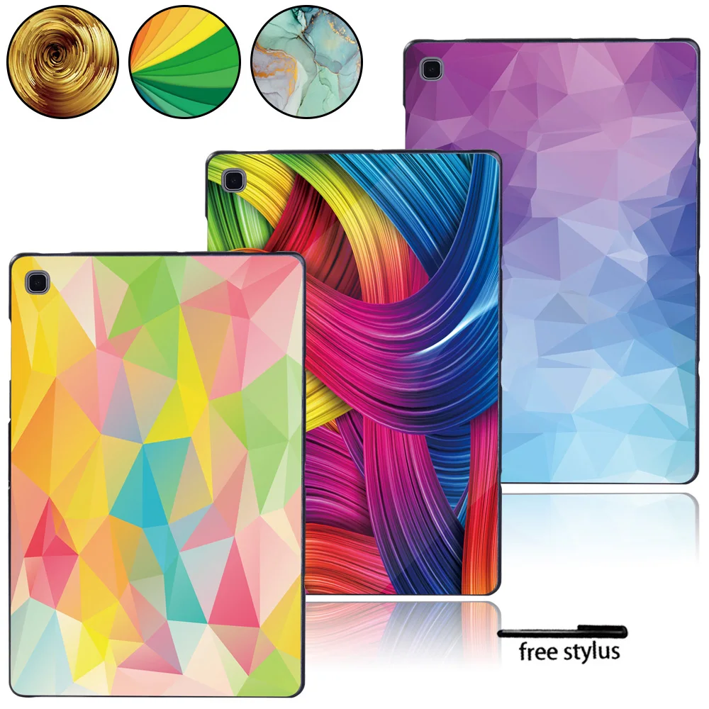 

Anti-Dust Watercolor Pattern Tablet Case Fit Samsung Galaxy Tab A A6 7" 10" / Tab E S5E Tablet Hard Shell Cover Case + Stylus