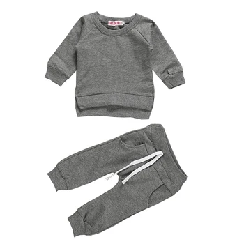 

2020 New Baby Boy Girl Long sleeve clothes set cotton Tops Romper Bodysuit Jumpsuit Pants Outfits Clothes Set