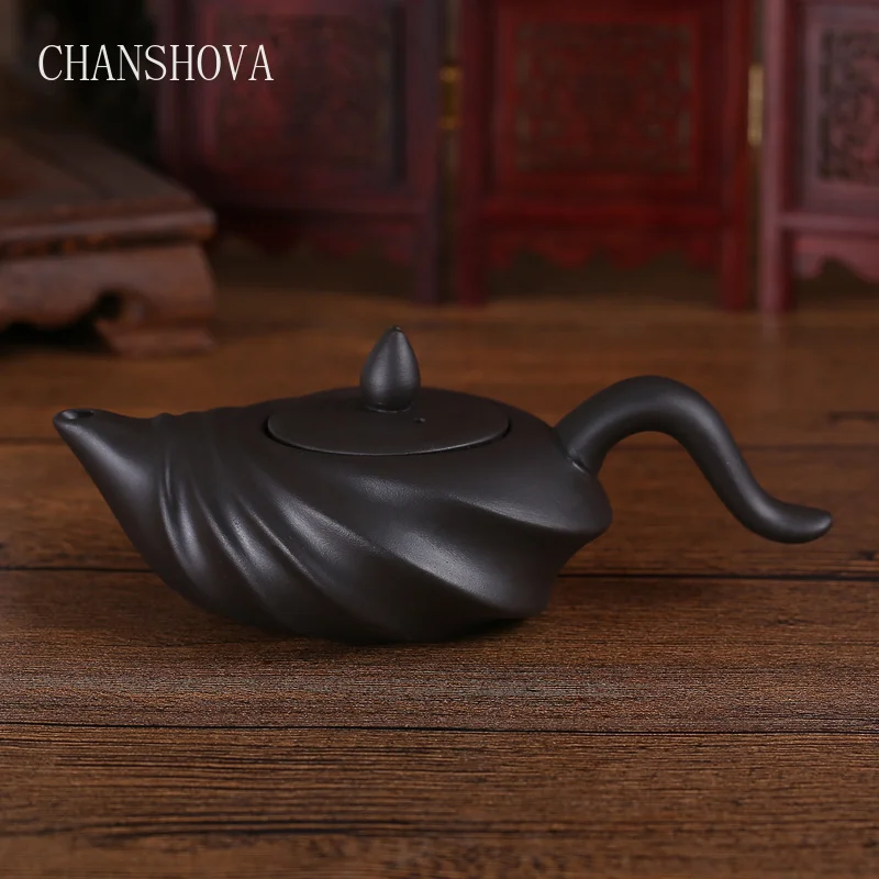 CHANSHOVA Chinese Kung Fu teapot handmade Yixing teapot tea set easy to bubble small pot ceramic teapot hand-drawn pot