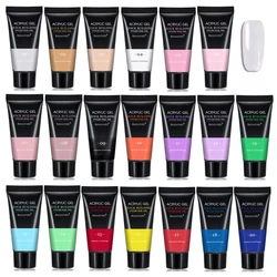 20 Colors 30g Nail Acrylic  Nail Gel Pink  Builder Polish Quick Extension Gel Building Gel Kit