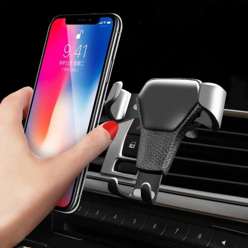 

Universal Car Phone Holder For Phone In Car Air Vent Mount Stand No Magnetic Mobile Holder For Smartphone Gravity Bracket