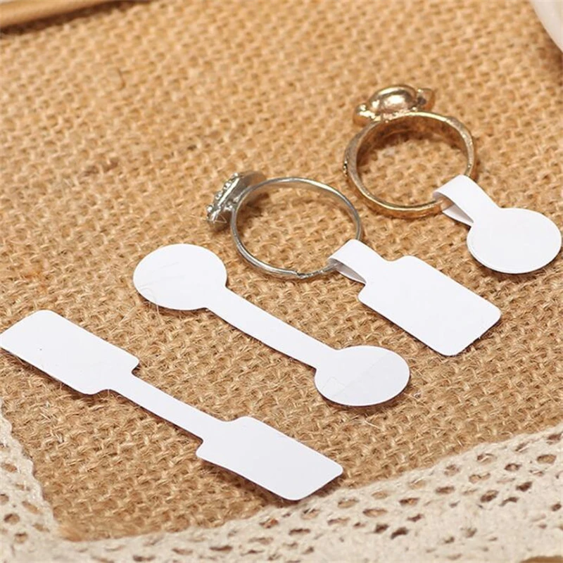 Etiquetas de precio de papel en blanco manualidades, anillos, pulseras, etiquetas de precios, accesorios para fabricación de joyas, 100 unids/bolsa|Envase y exposición de joyería| - AliExpress