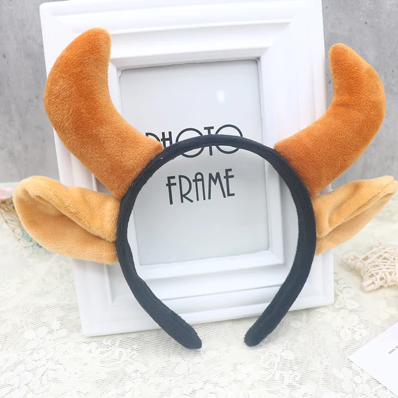 12pcs Zoo Animal Ear Headbands Woodland Creatures Cosplay Forest Theme Costume Ears Headbands for Kids Party Favor Halloween Costume 