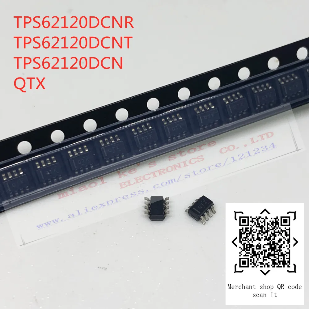 

[5pcs]100%New original: TPS62120DCNR TPS62120DCNT TPS62120DCN QTX - 15V 75mA 96% efficiency Step-Down Converter with DCS-Control