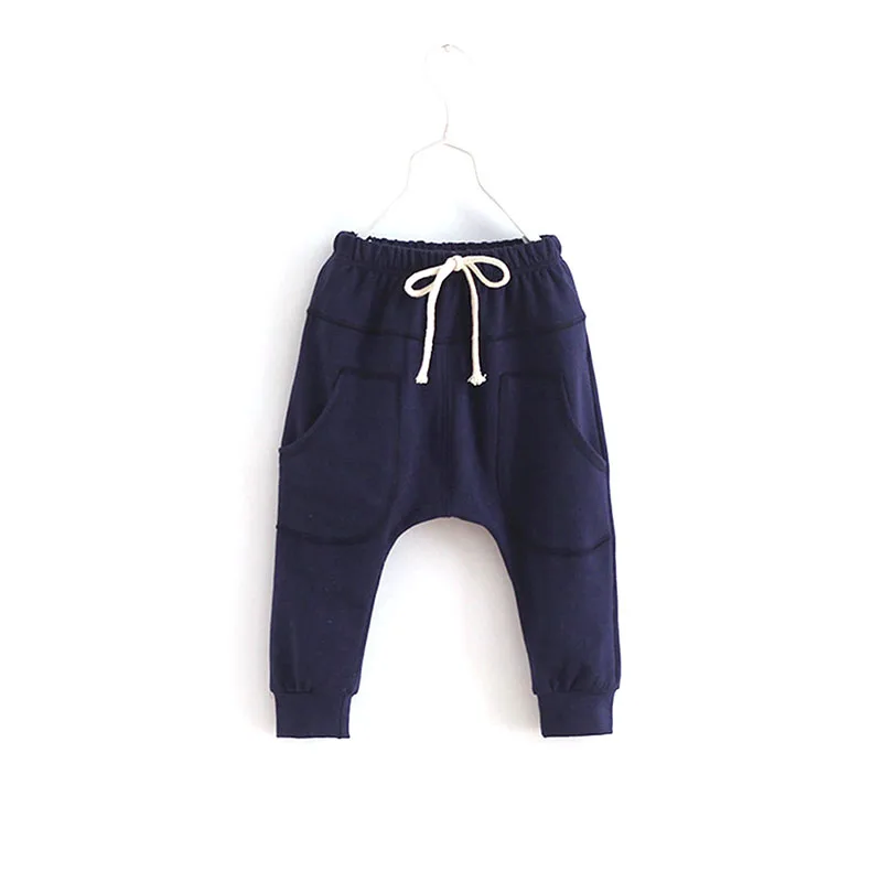Детские шаровары; брюки; одежда для маленьких мальчиков - Цвет: Navy  Blue