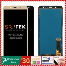 SRJTEK 5," TFT для samsung Galaxy J6 J600 SM-j600F J600g J600fn/ds ЖК-дисплей с сенсорным стеклом запасные части