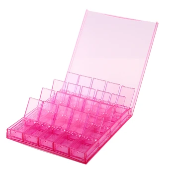 

20 Slots Nail Storage Box Rhinestone Diamond Painting Accessories Box Multifunctional Jewelry Box for Rings Earring Organizer Di