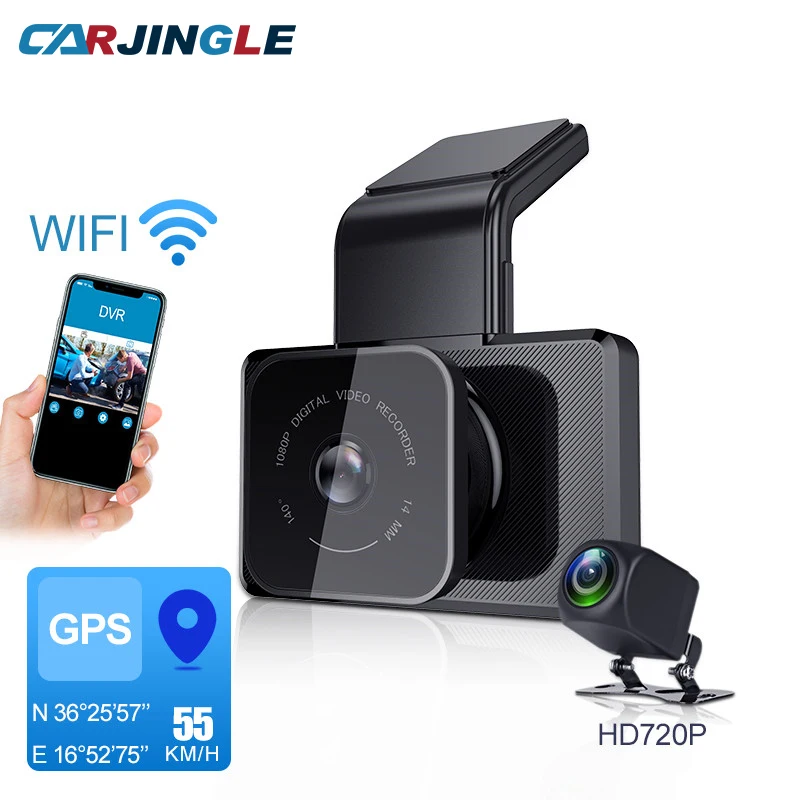 HD Wi Fi gps и 1080P 3 дюйма IPS Экран Ночное видение Видеорегистраторы для автомобилей с