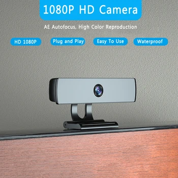 

1080P HD USB Web Camera Auto Focus Computer Camera Webcams rotatable Built-In Sound-absorbing Microphone For TV Computer