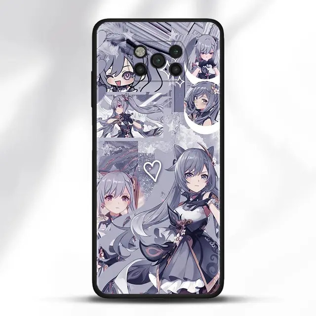 Case For Poco X3 NFC M3 Pro M3 F3 F1 Capa for Mi Note 10 Pro Lite Caso For Xiaomi CC9 Pro A3 A2 Lite Genshin Impact Anime B10