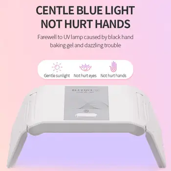 

24W Foldable Portable LED UV Lamp No Dead Angle Irradiation Energy Saving USB Cable Mini Nail Dryer Suitable for Home