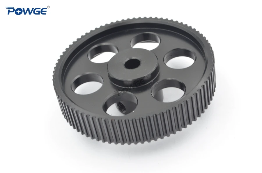 POWGE VORON дизайн 80 зубы 2MGT 2GT зубчатый шкив диаметр 5 мм для GT2 2 м зубчатый ремень высокое качество, ширина 9/10 мм 80 зубы 80 T 3D принтер