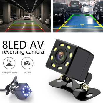 

8 Led night vision rear view camera waterproof and shockproof reverse square head 170 wide-angle camera,can be freely combined