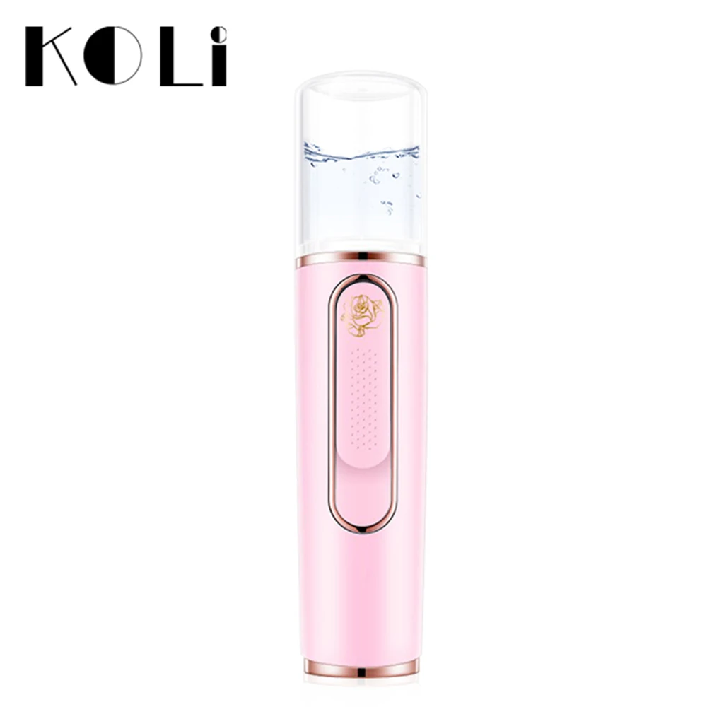 KL-11-Pink KOLI EMS, инструмент для красоты, уход за кожей лица, инструменты для увлажнения лица, увлажнитель для дома, путешествия, портативное устройство для отпаривания лица - Цвет: KL-11-Pink