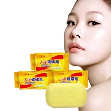 Шанхайское традиционное серное мыло для акарицидного и противовоспалительного. Китайская традиционная медицина от псориаза мыло ручной работы