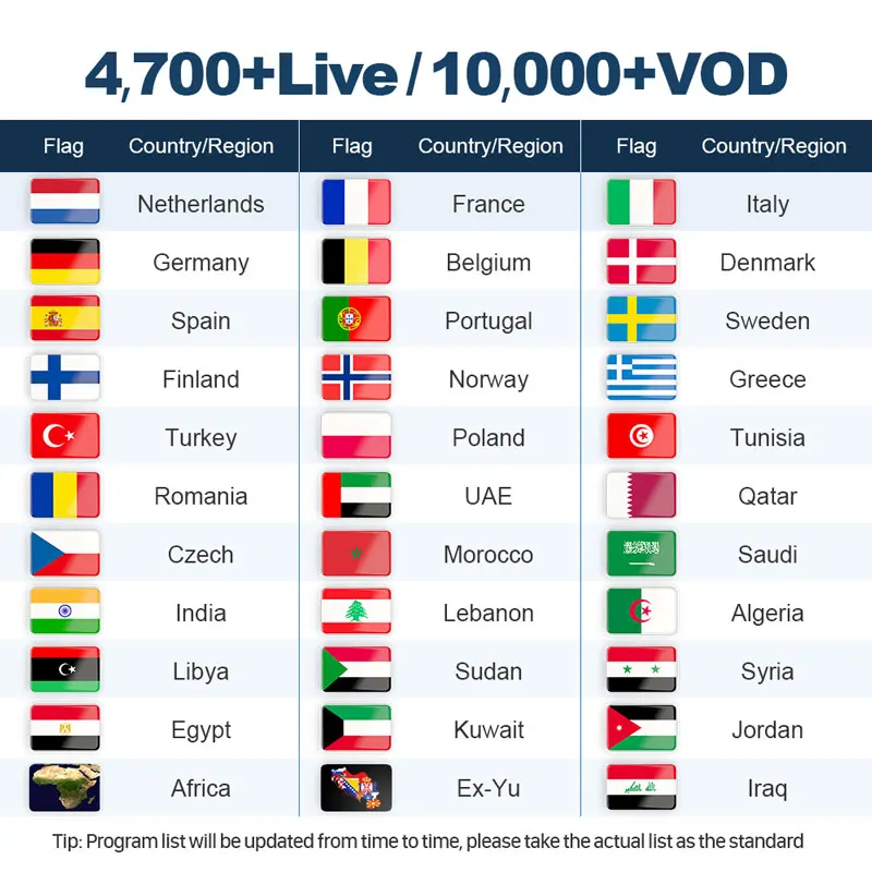 4K Best French Europe IPTV Subscription Channel to Watch France Arabic IPTV For TV Box Android m3u enigma2 mag250 4700+ Live