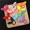 10Pcs Cute Rabbit ear Hair ring Girl Rubber band Elastic hair bands Baby Headwear Korean Children Hair Accessories Ornaments ► Photo 1/6