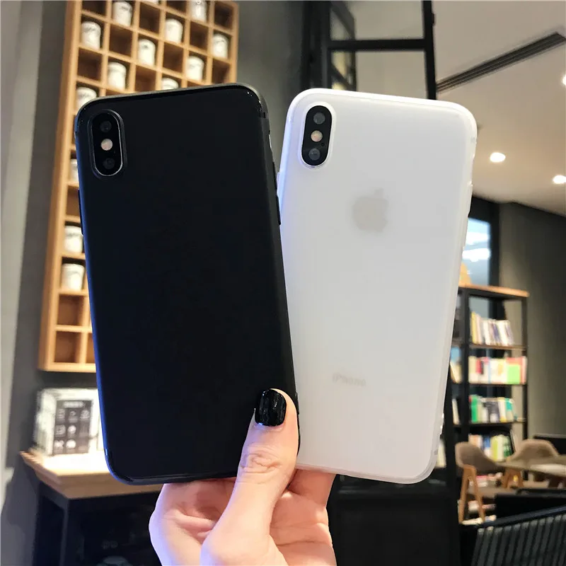 

Simplicity Matte Black TPU Silicone Case For iphone 6s 7 8 Plus White Shockproot Protect Rubber Phone Case For iPhone 11 XS MAX