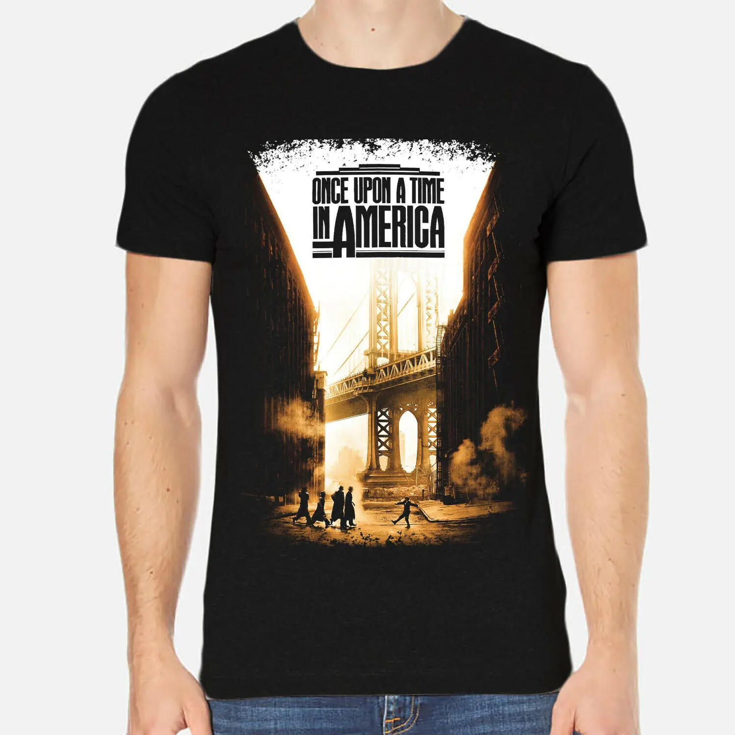 Мужская Повседневная футболка унисекс once upon a time in America модная с принтом Роберта
