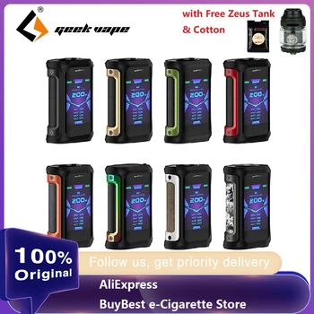 

Free Zeus X RTA & Cotton Original Geekvape Aegis X Box Mod Max 200W E-cig Vape Mod Powered by Dual 18650 Battery Vs Aegis Solo