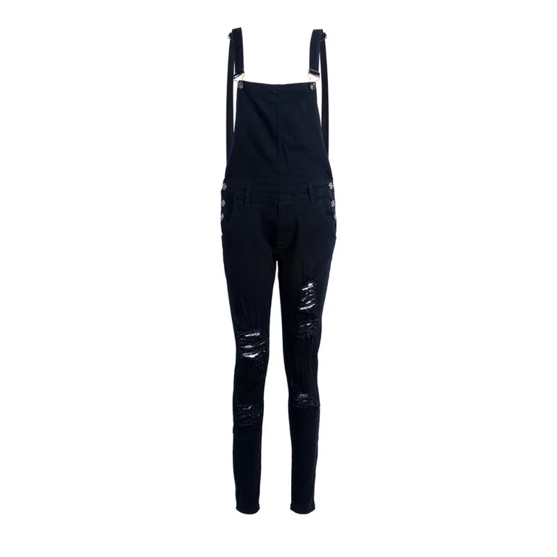 Модные Для Мужчин's Рваные джинсы комбинезоны Марка NEW Fashion Hi Street рваные джинсовые Комбинезон для человек штаны с подтяжками