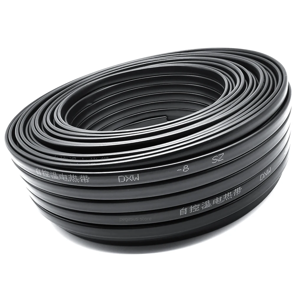  30m 220V Flame retardant type heating cable W=8mm Self regulat temperature Water pipe protection Ro