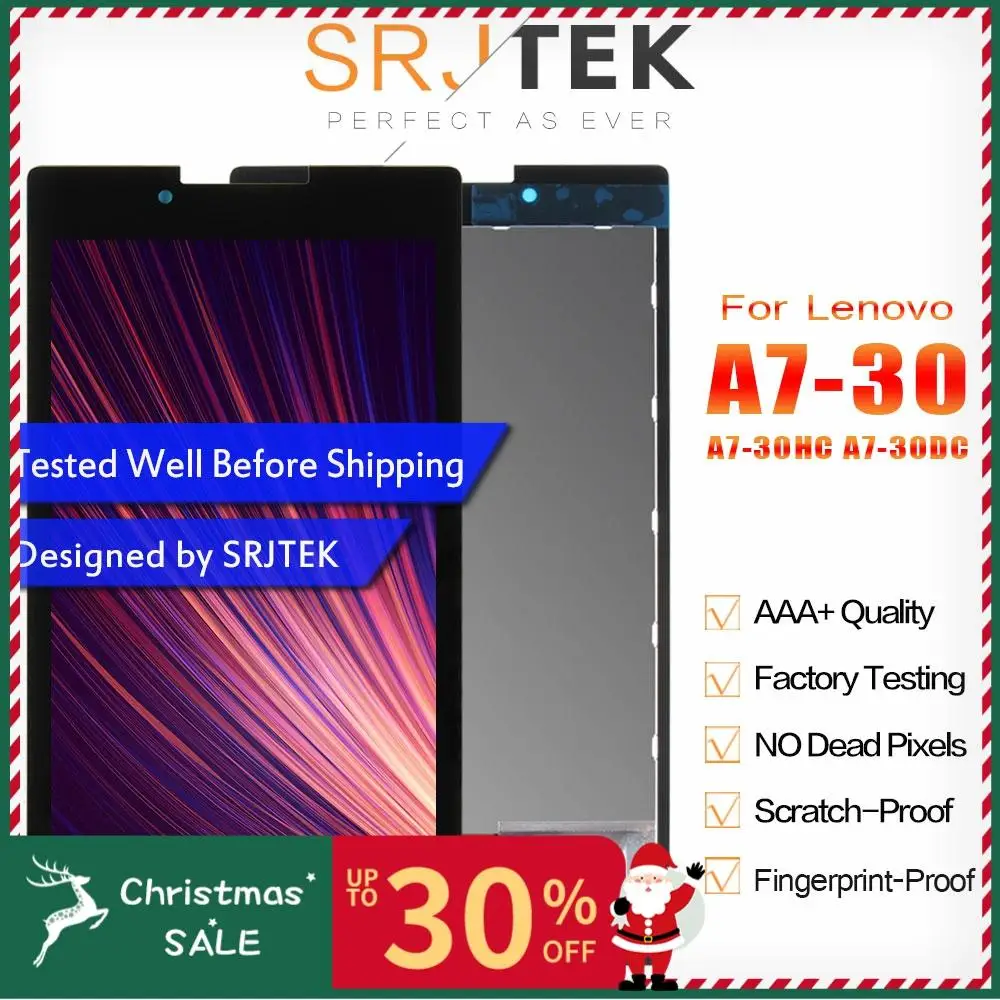 SRJTEK " для lenovo Tab 2 A7-30HC A7-30 A7-30DC ЖК-экран дигитайзер Сенсорная панель стеклянная сборка планшетный ПК Замена