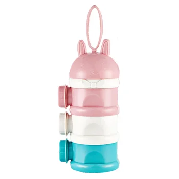 

Uesful Milk Powder Box Feeding Toddler Container Polypropylene Three-layer Cute Creative Infant Milk Powder Box