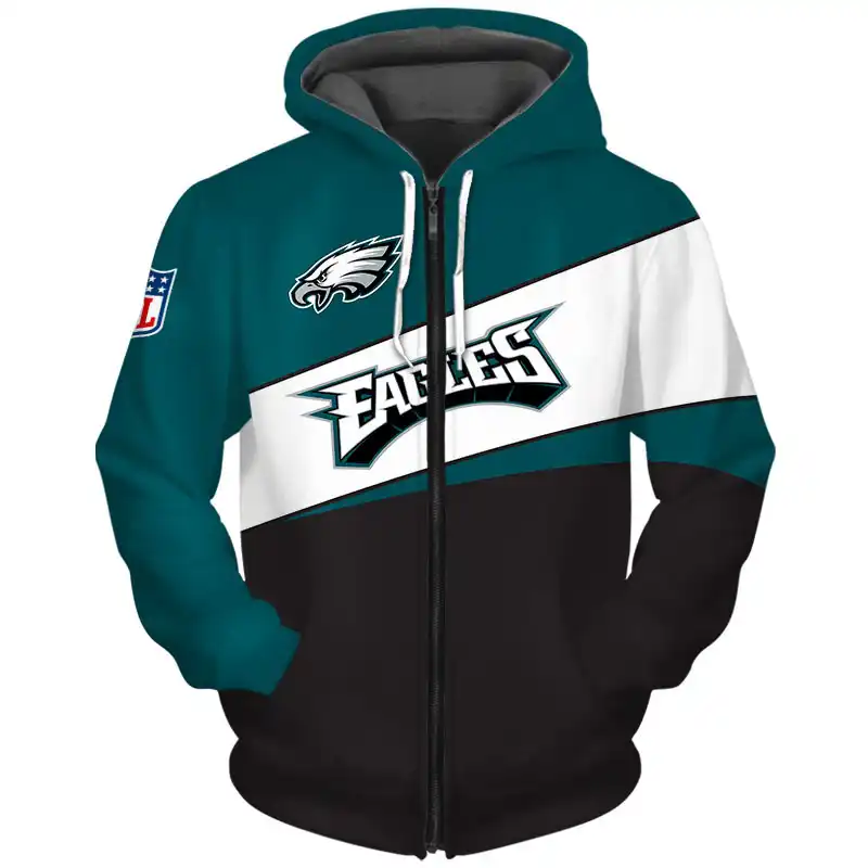 eagles zipper hoodie